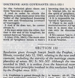 Doctrine & Covenants Section 132